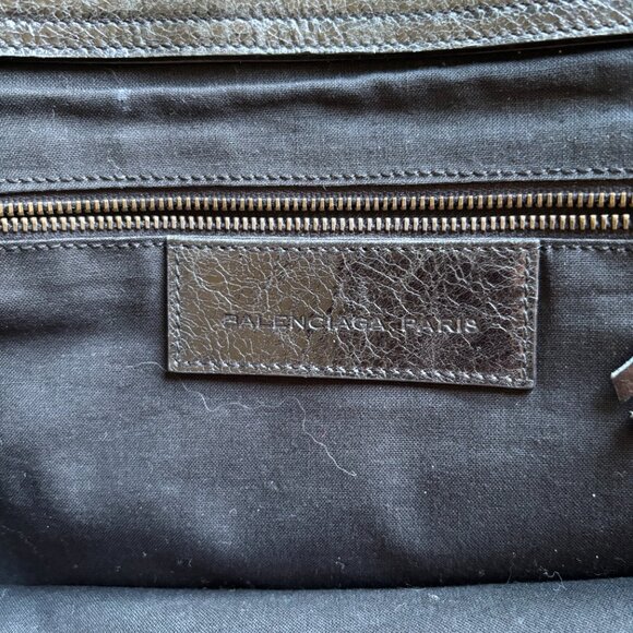 Balenciaga Chevre Leather Motorcycle Mid Afternoon Tote PRE-Loved - Picture 4 of 13